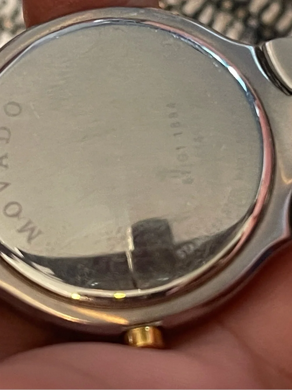 Movado Two-Tone Black Dial Stainless Steel Bracelet Watch